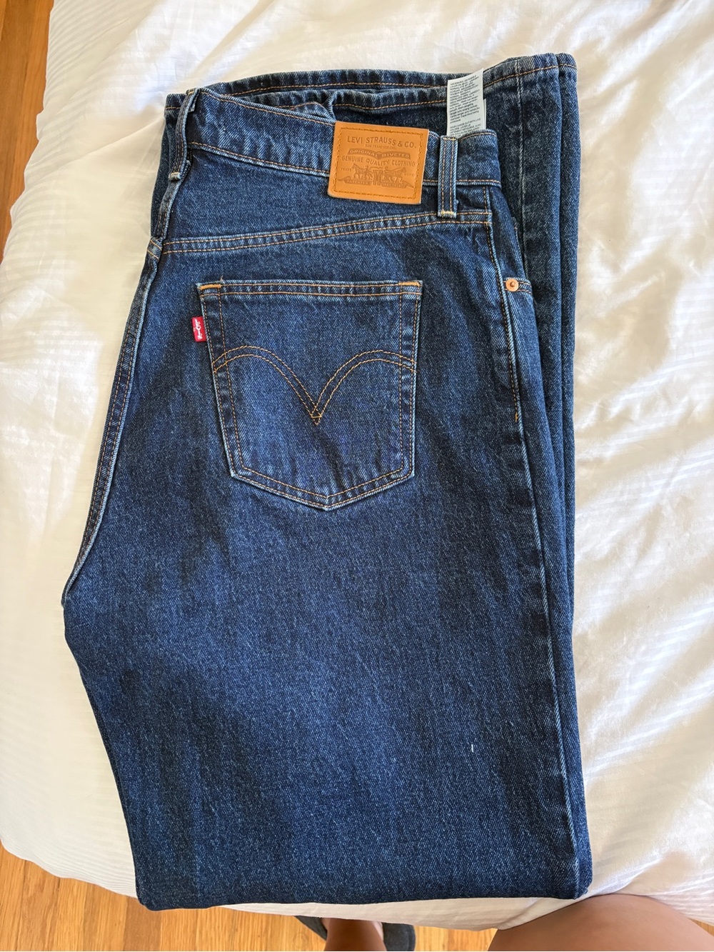 Signature by Levi Strauss Dark Blue Bootcut Jeans - Slim & Curvy Body Jeans